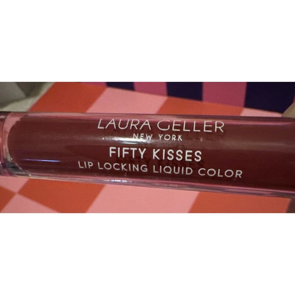 NWOB Laura Geller Fifty Kisses Lip Locking Liquid Color Makeout Merlot **